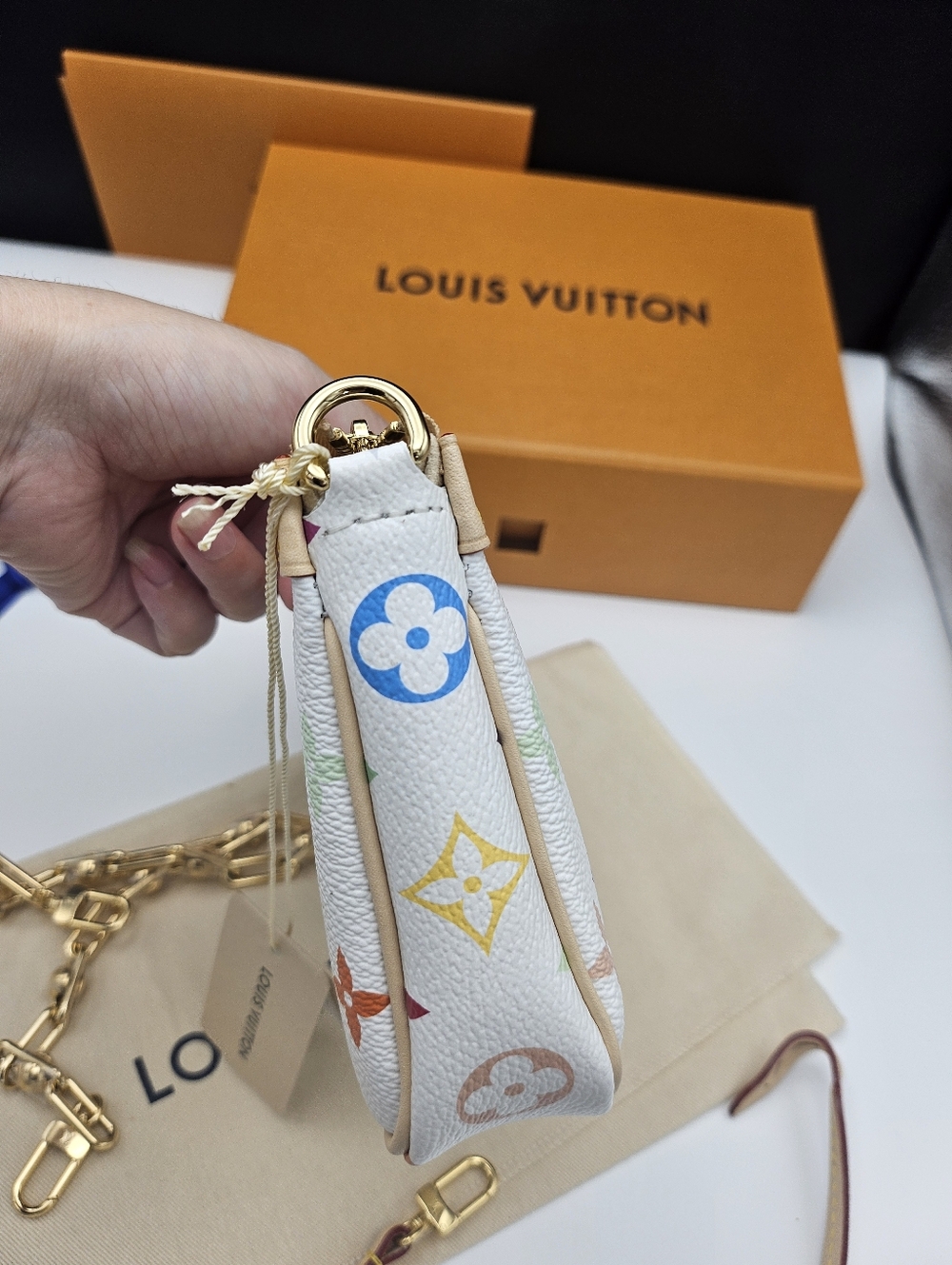 Brand new authentic Louis Vuitton LV x TM Pochette Accessoires, Multicolor - Picture 7 of 17